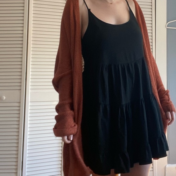 Forever 21 Sweaters - Forever 21 Copper Orange Cardigan Sweater Small Oversized